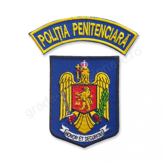 emblema maneca politia penitenciara brodata 