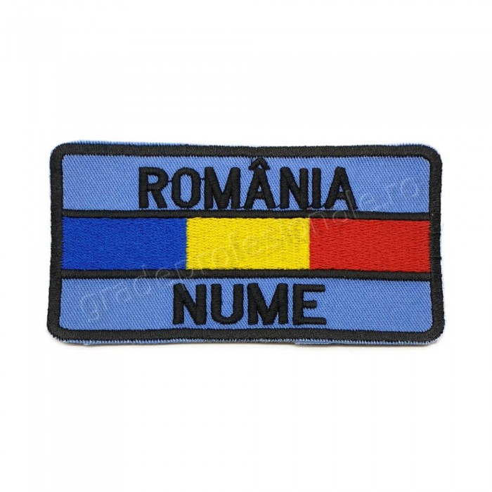 ecuson nominal forte aeriene brodat cu "ROMANIA" si tricolor