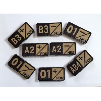Ecusoane grupa sanguina bej cu negru