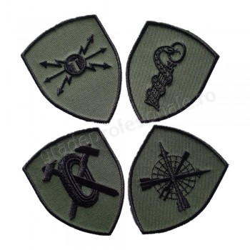 Emblema semn de arma maneca scut verde oliv cu negru