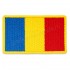 Drapel Romania contur galben 75x45 mm
