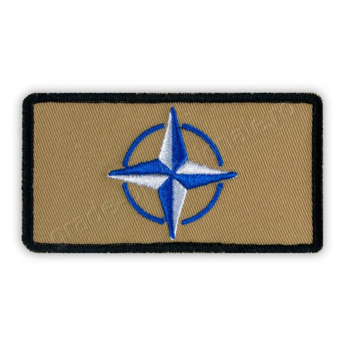 Emblema Nato brodata pe suport textil