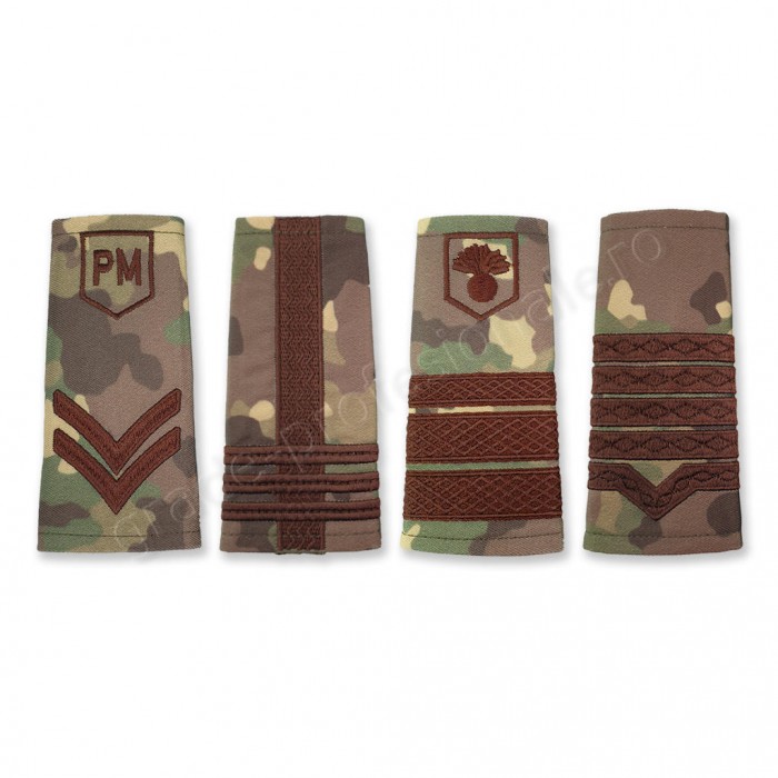 grade combat forte terestre brodate pe suport textil in culori camuflaj forte terestre