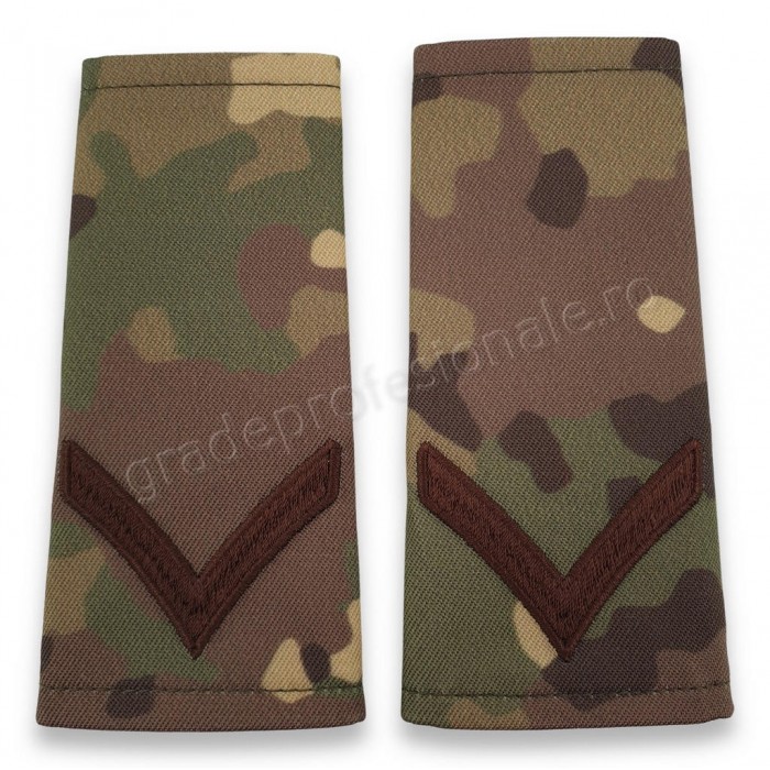 grade combat forte terestre brodate pe suport textil in culori camuflaj forte terestre