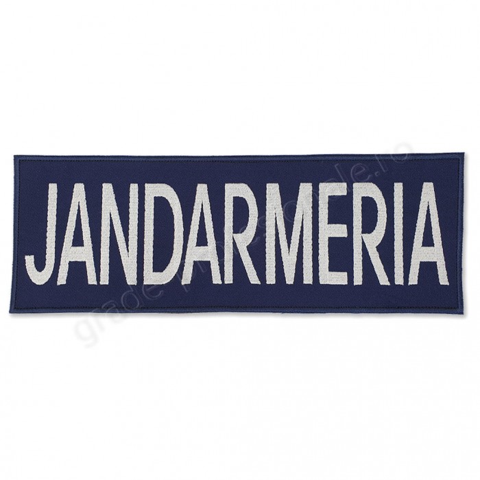 Emblema "JANDARMERIA" spate
