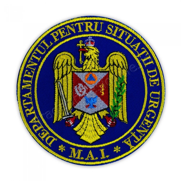 Emblema maneca DSU (Departamentul pentru Situatii de Urgenta)