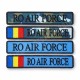 ecuson brodat cu textul "RO AIR FORCE" pentru fortele aeriene