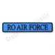 ecuson brodat cu textul "RO AIR FORCE" pentru fortele aeriene