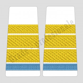 Grade Plutonier Major Elev - Forte Navale oras - alb (Colegii Militare)