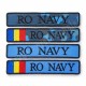 ecuson brodat cu textul "RO NAVY" pentru fortele navale