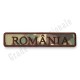 ecuson brodat cu textul "ROMANIA" pentru fortele terestre