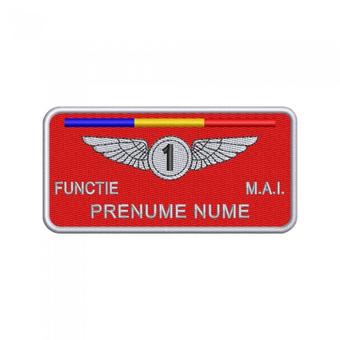 ecuson nume aviatie brodat pentru uniforma de aviatie